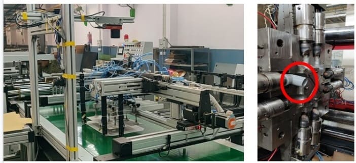 Vision camera integration with injection moulding image